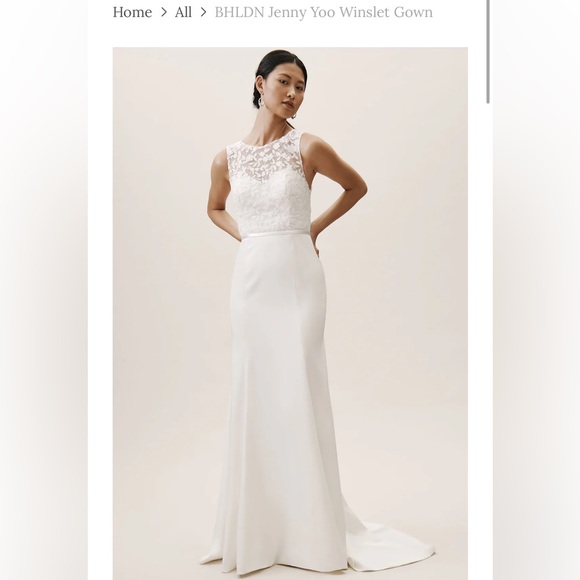 Jenny Yoo Dresses & Skirts - Jenny Yoo BHLDN Winslet Wedding Gown (never worn, dry cleaned)